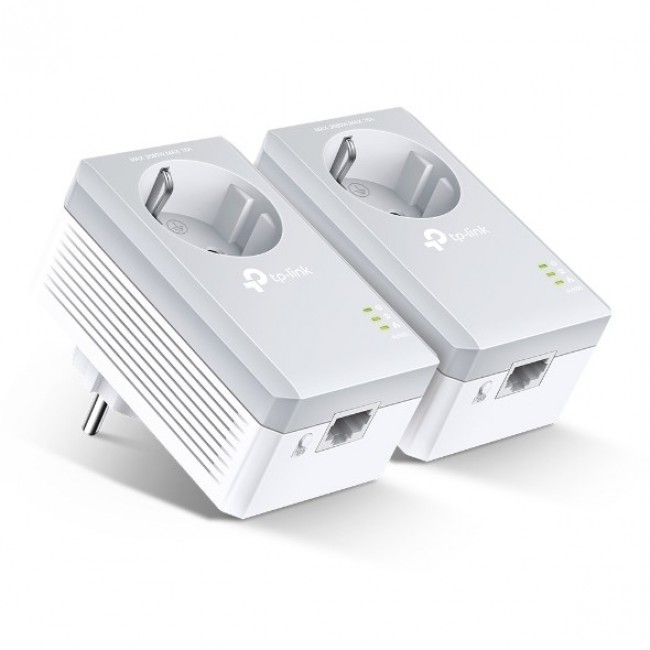 TP-Link Passthrough Powerline 600 Starter Kit, 1 Port TP-Link Passthrough Powerline 600 Starter Kit, 1 Port