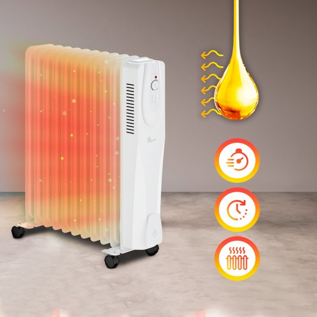 Extralink Oil filled radiator NY-25W1 2500W, 11 fins Extralink Oil filled radiator NY-25W1 2500W, 11 fins