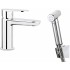 Basin faucet with bidetta shower head