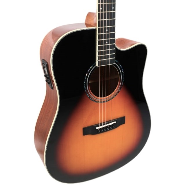 V-TONE VEAG1 CE VS - 4/4 electro-acoustic guitar, Vintage sunburst