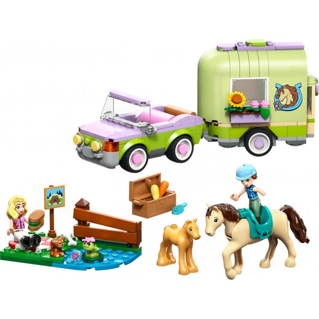 LEGO FRIENDS 42695 Horse and Baby Foal Trailer
