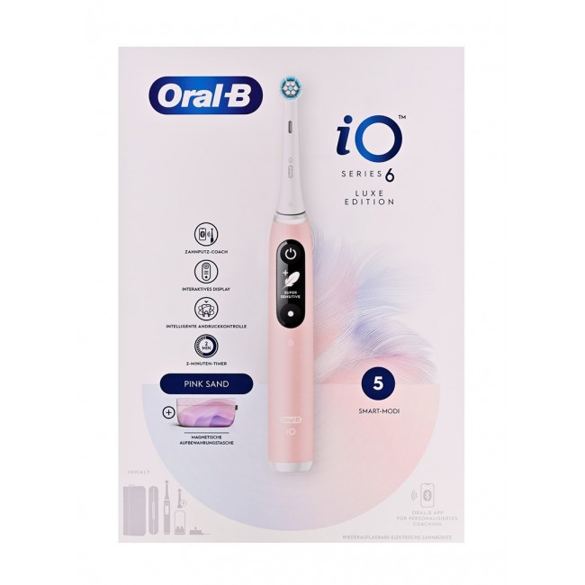 Oral-B iO Series 6 Pink Sand Luxe Edition electric toothbrush