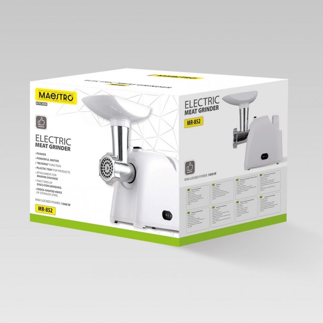 MAESTRO MR-852 Meat Grinder 1000 W White MAESTRO MR-852 Meat Grinder 1000 W White