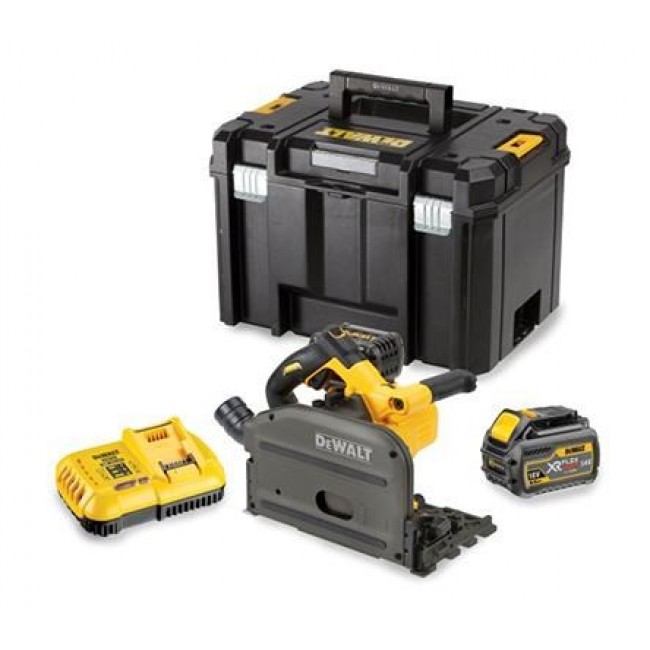 DEWALT DCS520T2 portable circular saw 54V 2x XR FLEXVOLT 6Ah TSTAK Black, Yellow