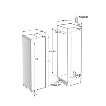 Gorenje Kylsk p RI517E41WF BK070