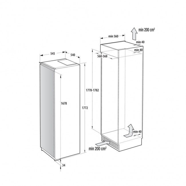 Gorenje Kylsk p RI517E41WF BK070