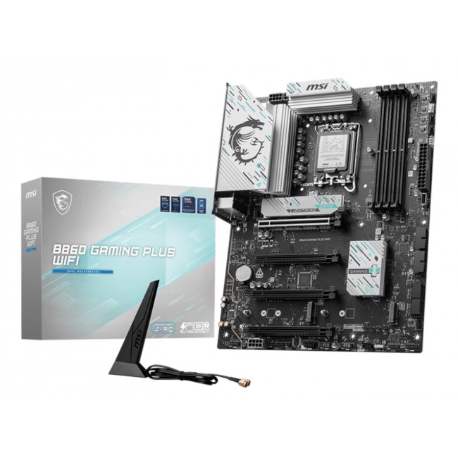 MSI B860 GAMING PLUS WIFI motherboard Intel B860 LGA 1851 (Socket V1) ATX MSI B860 GAMING PLUS WIFI motherboard Intel B860 LGA 1851 (Socket V1) ATX