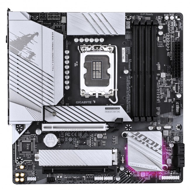GIGABYTE B760M AORUS ELITE WIFI6E GEN5 Motherboard - Supports 14th Gen. Intel Core CPUs, 12+1+1 phases VRM, up to 5600MHz DDR5, 2xPCIe 4.0 M.2, Wi-Fi 6E, 2.5 GbE LAN, USB 3.2 Gen 2x2 GIGABYTE B760M AORUS ELITE WIFI6E GEN5 Motherboard - Supports 14th Gen. Intel Core CPUs, 12+1+1 phases VRM, up to 5600MHz DDR5, 2xPCIe 4.0 M.2, Wi-Fi 6E, 2.5 GbE LAN, USB 3.2 Gen 2x2