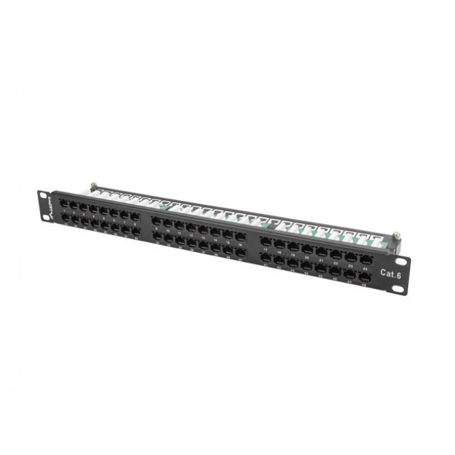 Lanberg PPU6-1048-B - patch-panel - 1U Lanberg PPU6-1048-B - patch-panel - 1U