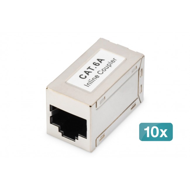 Digitus CAT 6A modular couplers, shielded -10 pieces