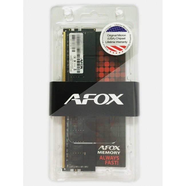 AFOX AFLD44EN1P memory module 4 GB 1 x 4 GB DDR4 2400 MHz AFOX AFLD44EN1P memory module 4 GB 1 x 4 GB DDR4 2400 MHz