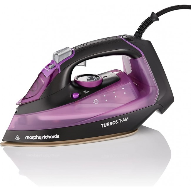 Morphy Richards 303140 iron Steam iron Ceramic soleplate 2800 W Black, Purple