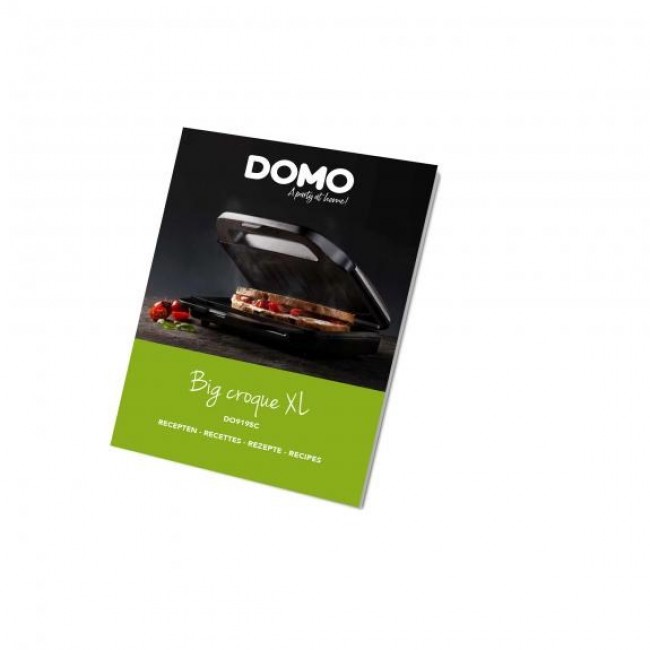 Domo DO9195C sandwich maker 900 W Black, Stainless steel