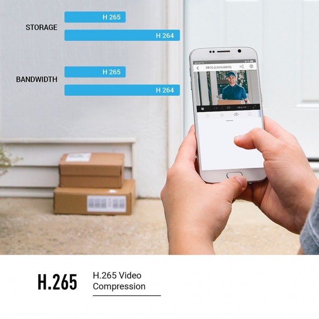 EZVIZ DB1C Smart Video Doorbell with Chime & Transformer Kit EZVIZ DB1C Smart Video Doorbell with Chime & Transformer Kit