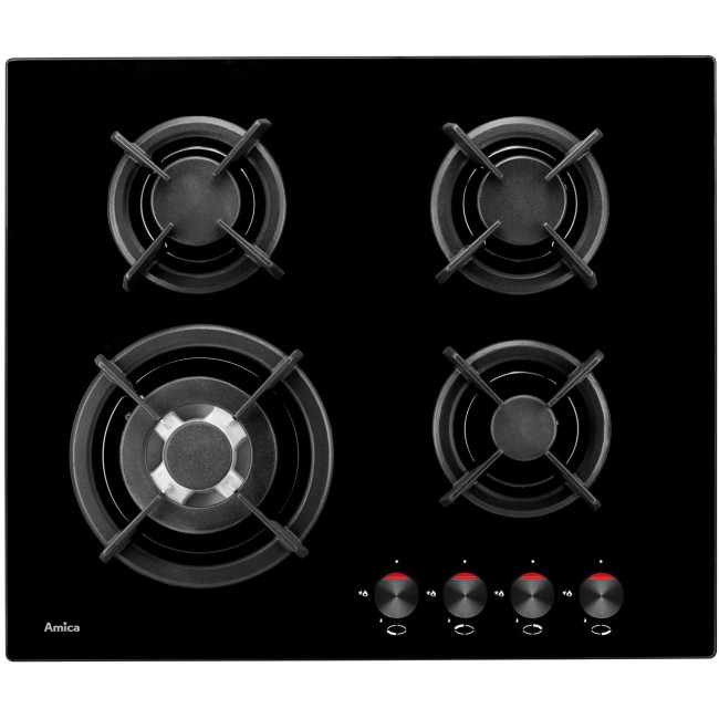 Amica PG6411SR hob Black Built-in Gas 4 zone(s) Amica PG6411SR hob Black Built-in Gas 4 zone(s)