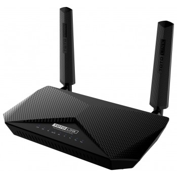 TOTOLINK LR1200 Router WiFi AC1200 Dual Band wireless router Fast Ethernet Dual-band (2.4 GHz / 5 GHz) 4G Black