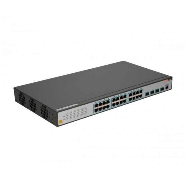 FiberHome S4820-28T-X-AC network switch Managed L2/L3 Gigabit Ethernet (10/100/1000) 1U Black, Grey