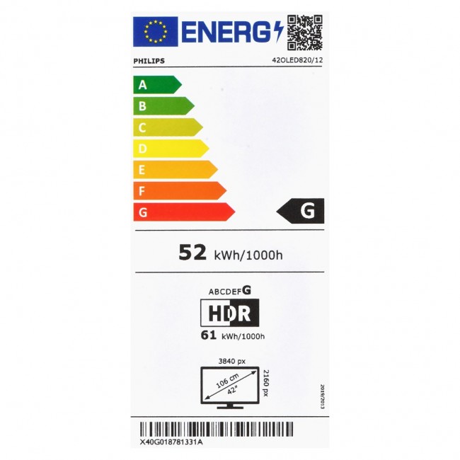 Philips 42OLED820/12 TV 106.7 cm (42