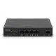 Digitus 4- Port Gigabit PoE Netzwerkswitch, Desktop, unmanaged, 1 Uplink Port RJ45, 60 W, af/at