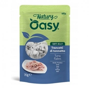 OASY Natury Soft Jelly Tuna flakes - wet cat food - 70g
