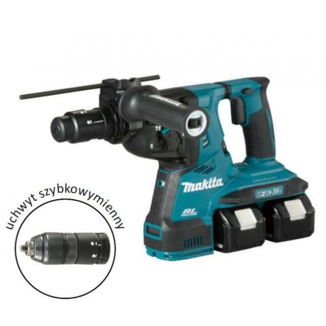 Makita DHR281PT2J drill 5000 RPM SDS Plus 4.9 kg Black, Blue