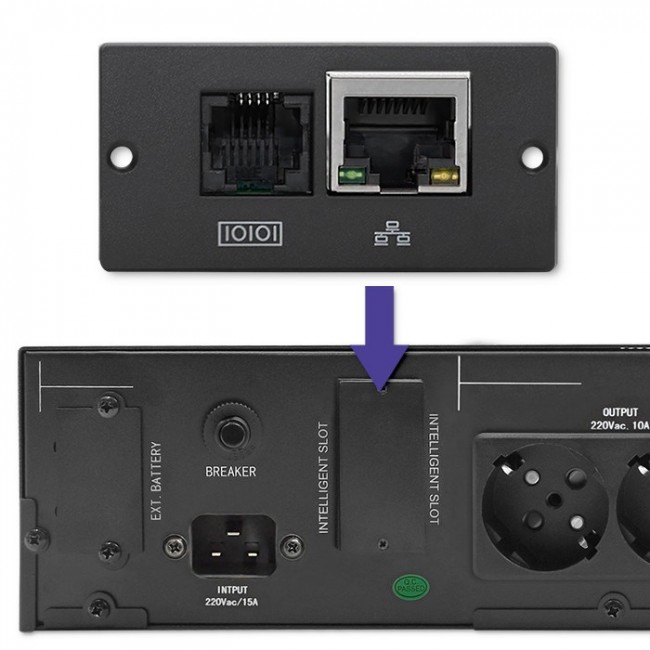 Qoltec RACK UPS | 3kVA | 2400W | LCD
