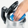 Severin WK 3468 electric kettle 1 L 2200 W Black, Stainless steel, Transparent
