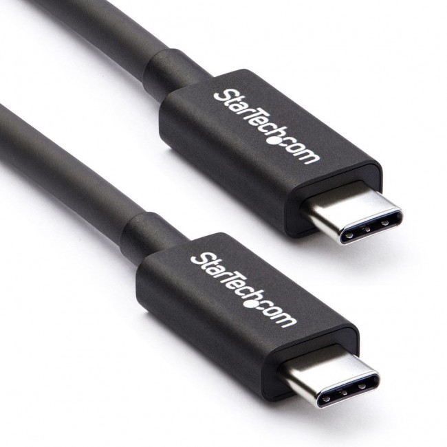 StarTech.com 2m (6.6ft) Thunderbolt 3 Cable, 20Gbps, 100W PD, 4K, Thunderbolt Certified, Compatible with Thunderbolt 4/USB 3.2/DisplayPort StarTech.com 2m (6.6ft) Thunderbolt 3 Cable, 20Gbps, 100W PD, 4K, Thunderbolt Certified, Compatible with Thunderbolt 4/USB 3.2/DisplayPort