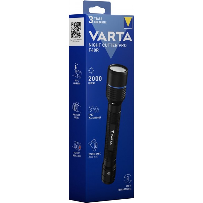 Varta 18922 Black Hand flashlight LED