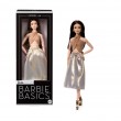 Barbie Signature Basics Collectible Doll, Model 06 with Brunette Hair in Shimmery Golden Skirt & Halter