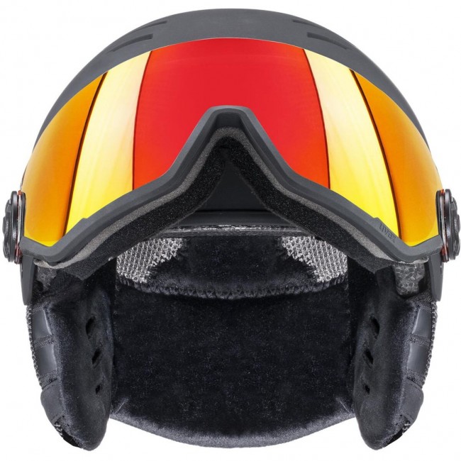 UVEX Wanted Visor Ski Helmet Black 58 61 cm (L)