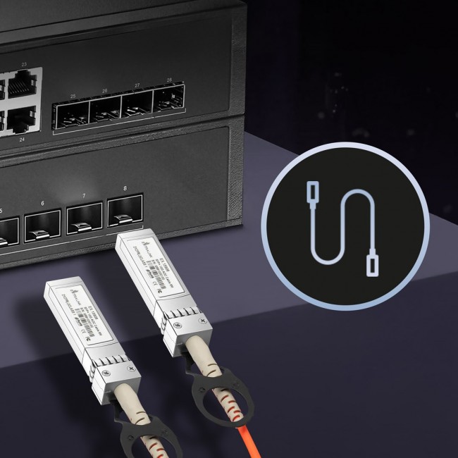 Extralink SFP+ AOC Cable AOC SFP+ 10Gbps, 5m