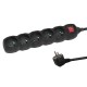 Esperanza ELK215K power extension 3 m 5 AC outlet(s) Indoor Black Esperanza ELK215K power extension 3 m 5 AC outlet(s) Indoor Black