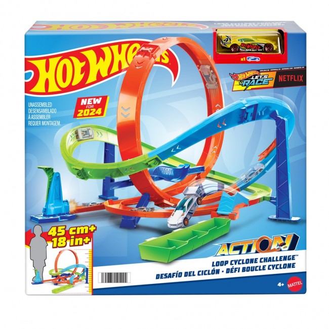 Hot Wheels Action Twisted Tornado Loop Cyclone Challenge Set HTK16 MATTEL Hot Wheels Action Twisted Tornado Loop Cyclone Challenge Set HTK16 MATTEL