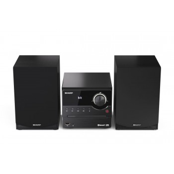 Sharp XL-B512(BK) Hi-Fi Micro System, CD/FM/USB/Bluetooth v5.0, 45W, Black Sharp | Hi-Fi Micro System | XL-B512(BK) | USB port | AUX in | Bluetooth | CD player | Black | FM radio | Wireless connection