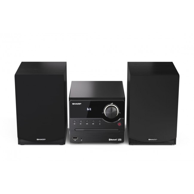 Sharp XL-B512(BK) Hi-Fi Micro System, CD/FM/USB/Bluetooth v5.0, 45W, Black Sharp | Hi-Fi Micro System | XL-B512(BK) | USB port | AUX in | Bluetooth | CD player | Black | FM radio | Wireless connection