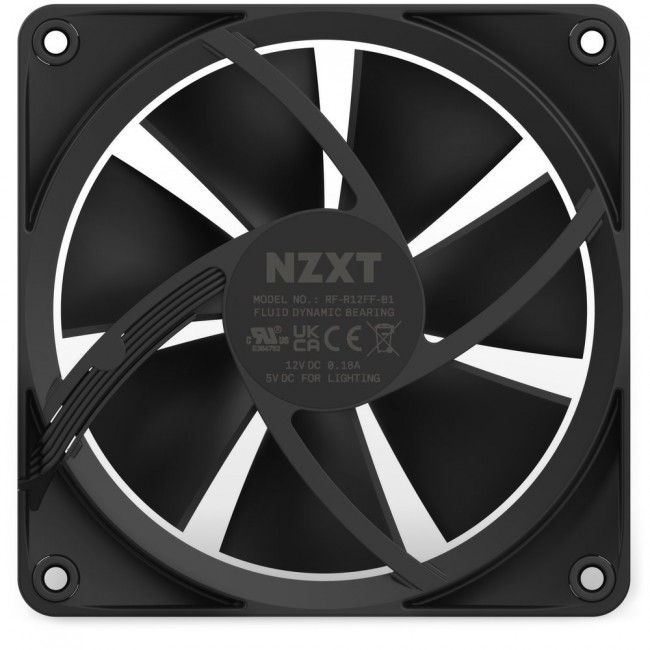 NZXT F120 RGB Computer case Fan 12 cm Black 1 pc(s) NZXT F120 RGB Computer case Fan 12 cm Black 1 pc(s)