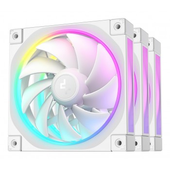 DeepCool FL12 WH-3 in 1 Computer case Fan 12 cm White 3 pc(s)