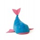 Sako bag pouffe Whale blue-pink L 110 x 80 cm