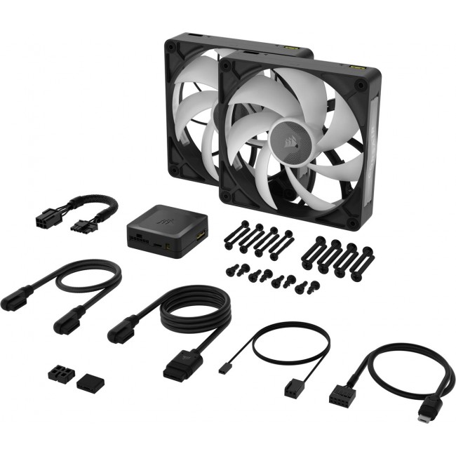 Corsair iCUE LINK RX140 MAX RGB Computer case Fan 14 cm Black 2 pc(s)