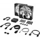 Corsair iCUE LINK RX140 MAX RGB Computer case Fan 14 cm Black 2 pc(s)