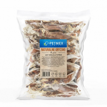 PETMEX rabbit ears with fur dog treat 200g