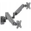Manhattan Dual Wall Mount for TV & Monitors (Full Motion Gas Spring), For screens 17