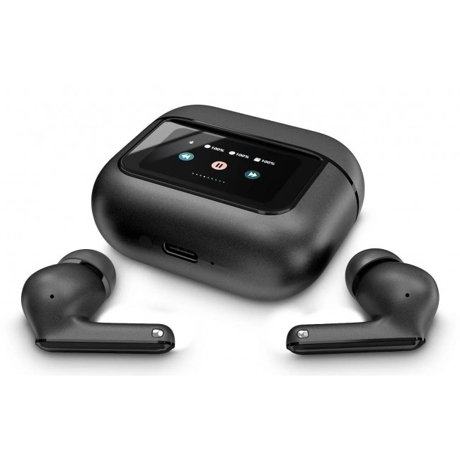 Energy Sistem Display ANC Headset True Wireless Stereo (TWS) In-ear Calls/Music USB Type-C Bluetooth Black