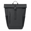 Rivacase Eden backpack Roll top backpack Black Polyester, PU leather