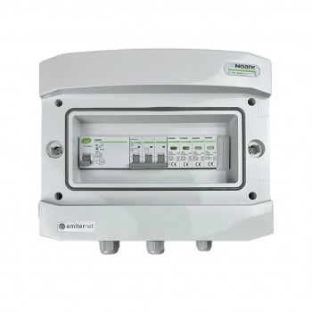 Switchgear attached AC hermetic IP65 EMITTER with surge arrester AC Noark type 2, 40A 3-F, RCD type A 63A/300mA