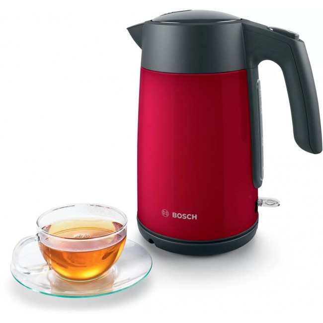 Electric kettle Bosch TWK 7L464, 2400 W, 1.7 l Red