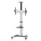 Techly Floor Support Trolley for LCD / LED / Plasma 37-70 with Shelf Techly Floor Support Trolley for LCD / LED / Plasma 37-70 with Shelf