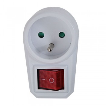 Esperanza ELK301W Electrical Splitter 1 socket Switch White