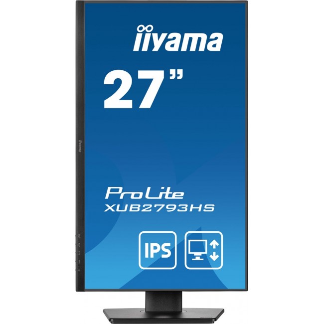 iiyama ProLite 27 Full HD IPS monitor with edge-to-edge design, perfect for multi-monitor setups with height adjustable stand iiyama ProLite 27 Full HD IPS monitor with edge-to-edge design, perfect for multi-monitor setups with height adjustable stand